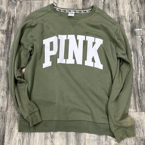 Green hoodie PINK brand size M